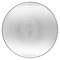 Glass Dinner Plate Decorative Swirl Beaded Pattern 10.75 Inch